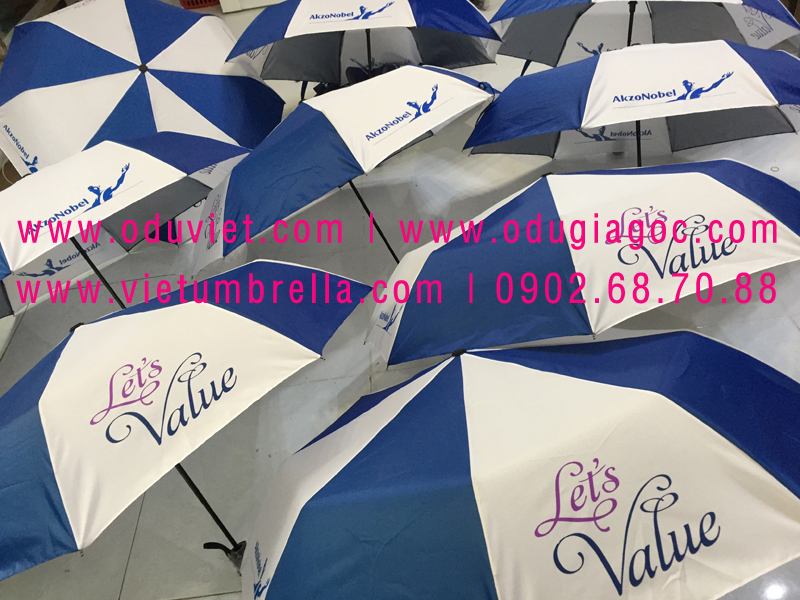xưởng sản xuất ô dù cầm tay in logo quảng cáo